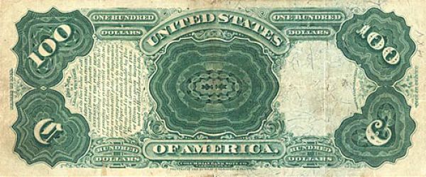 100 долларов США образца 1878 года