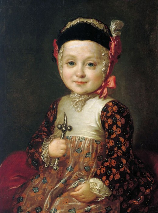 Рокотов Фёдор (1736 – 1809) «Портрет графа Бобринского в младенчестве» 1763