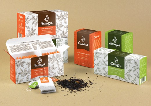 Студия Hattomonkey разработала дизайн упаковки грузинского чая 