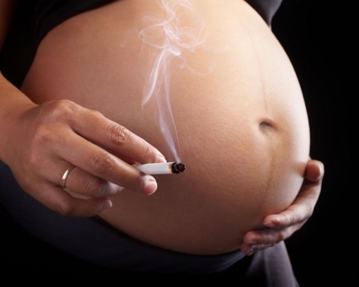 Вред курения во время беременности