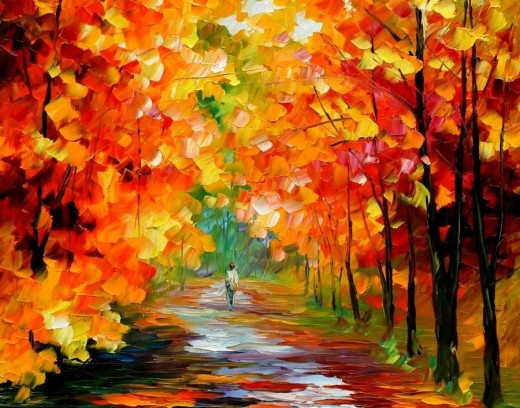 Осень - время для творчества художника