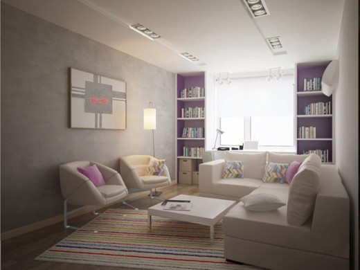 Дизайн гостиной с угловым диваном 