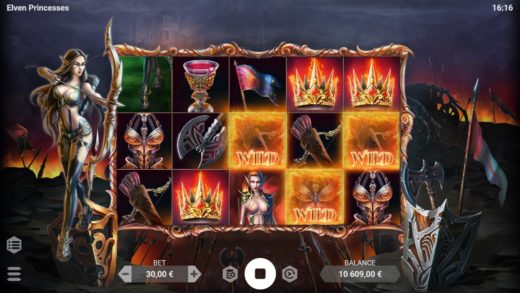 Игровой мир слота "Elven Princesses" в Slot V Casino