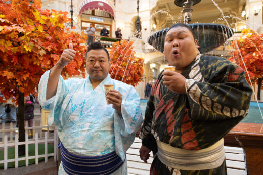 Японские рикиси в ГУМе: диалог культур в самом сердце Москвы