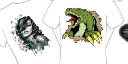 Типы печати рисунков на футболках