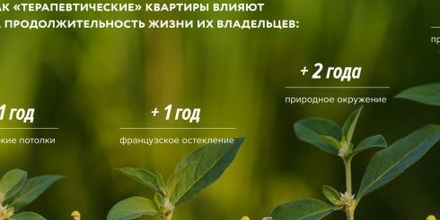 Urban Group выяснила, как «терапевтические» квартиры влияют на продолжительность жизни их владельцев