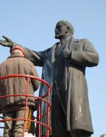 В Минске Ленина залили краской