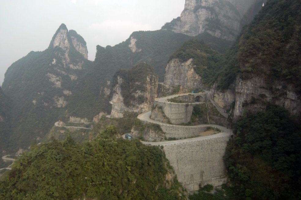 Опасная дорога в Китае