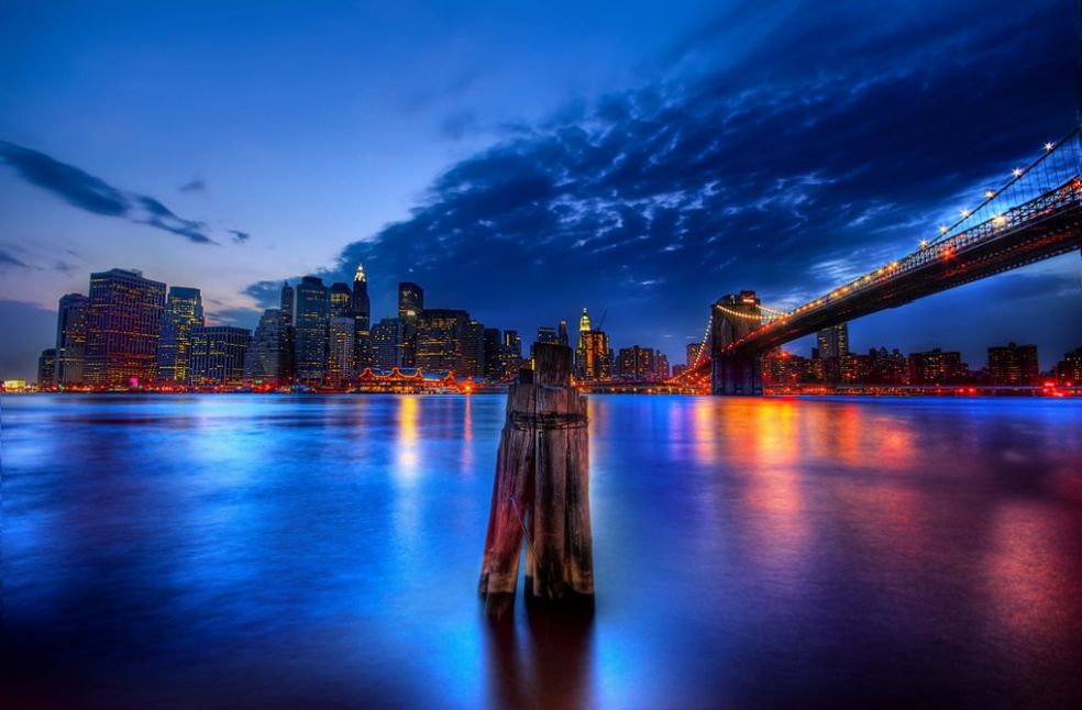 Манхэттенский мост со стороны Эмпайр Фултон Ферри