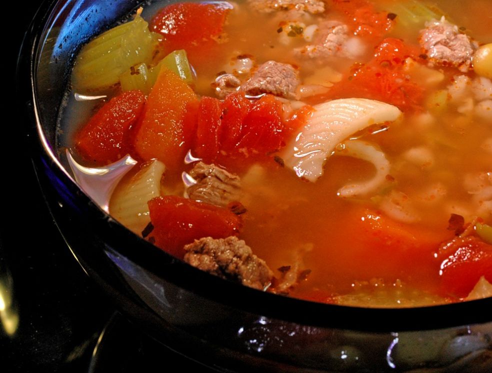 Овощной суп на бульоне