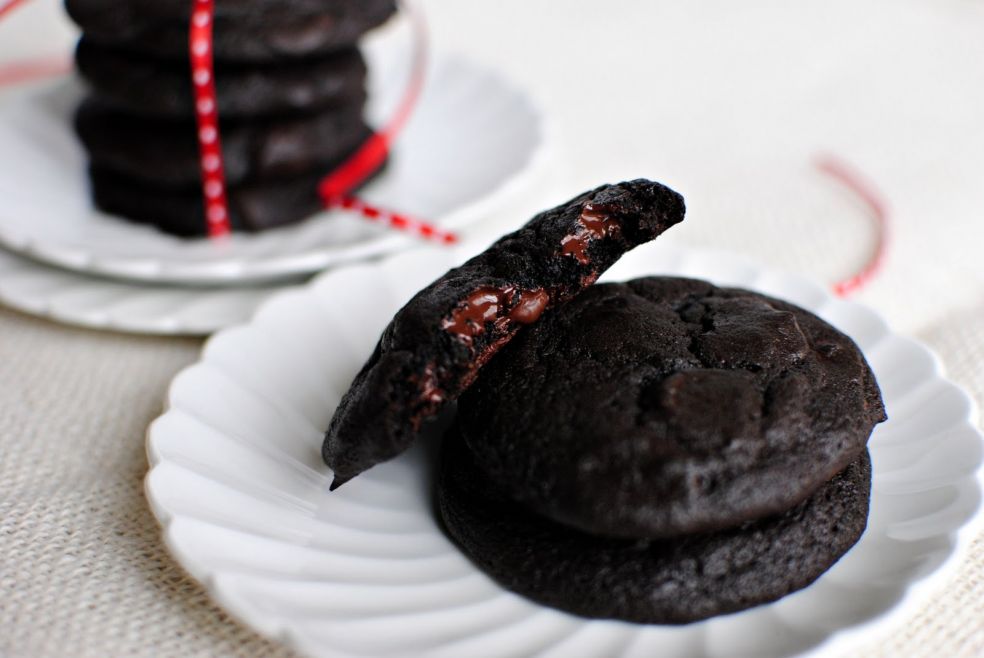 Двойные шоколадные печеньки фото-рецепт